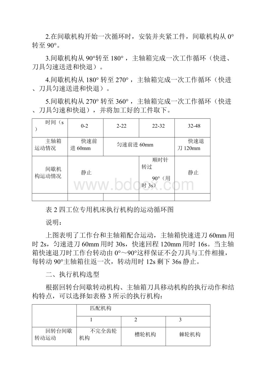 四工位专用机床机械原理课程设计.docx_第3页