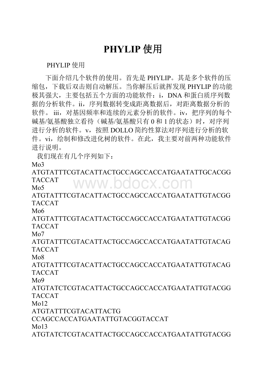 PHYLIP使用.docx_第1页