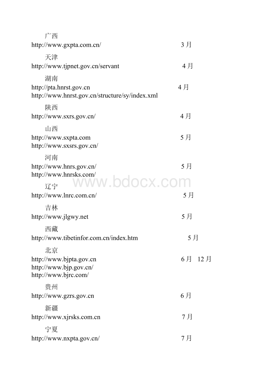 各省公务员报名时间.docx_第3页