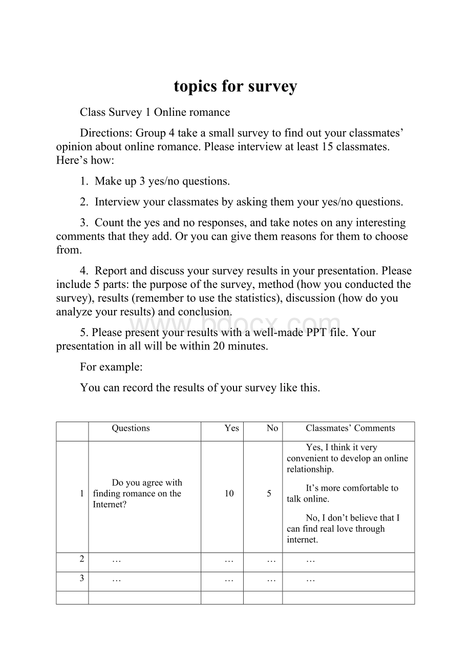 topics for survey.docx