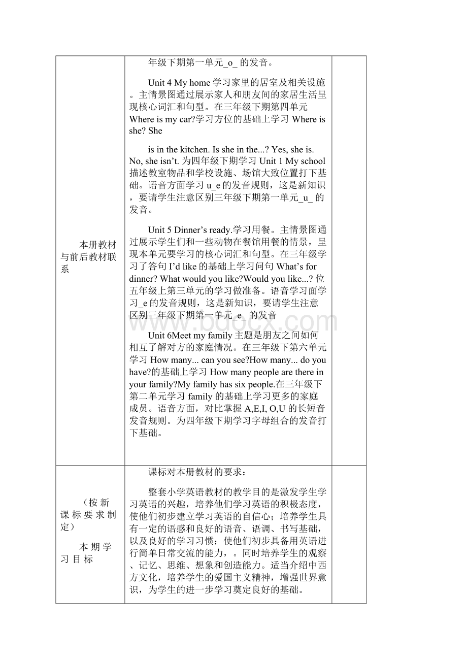 新版PEP四上英语教学计划.docx_第3页