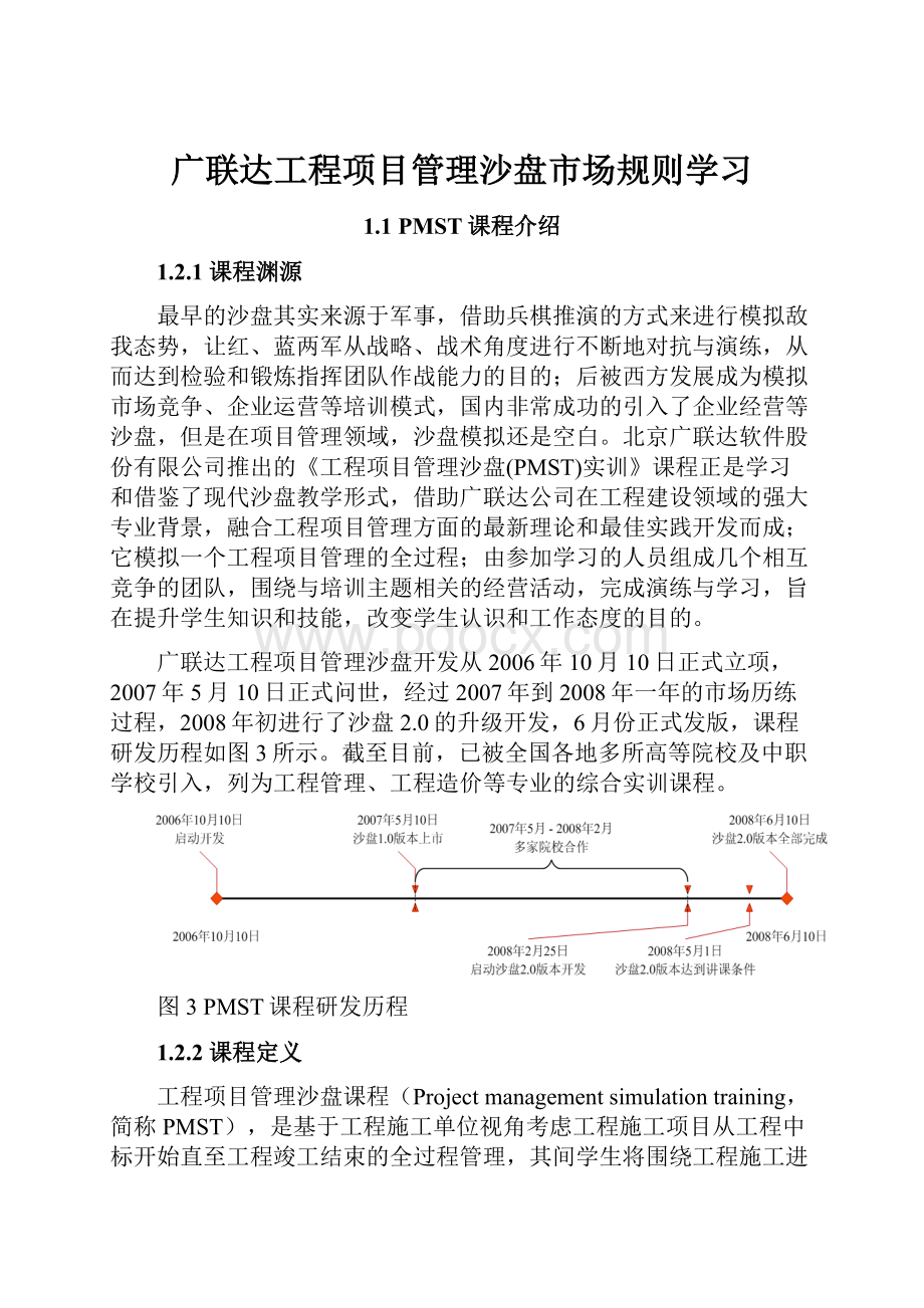 广联达工程项目管理沙盘市场规则学习.docx