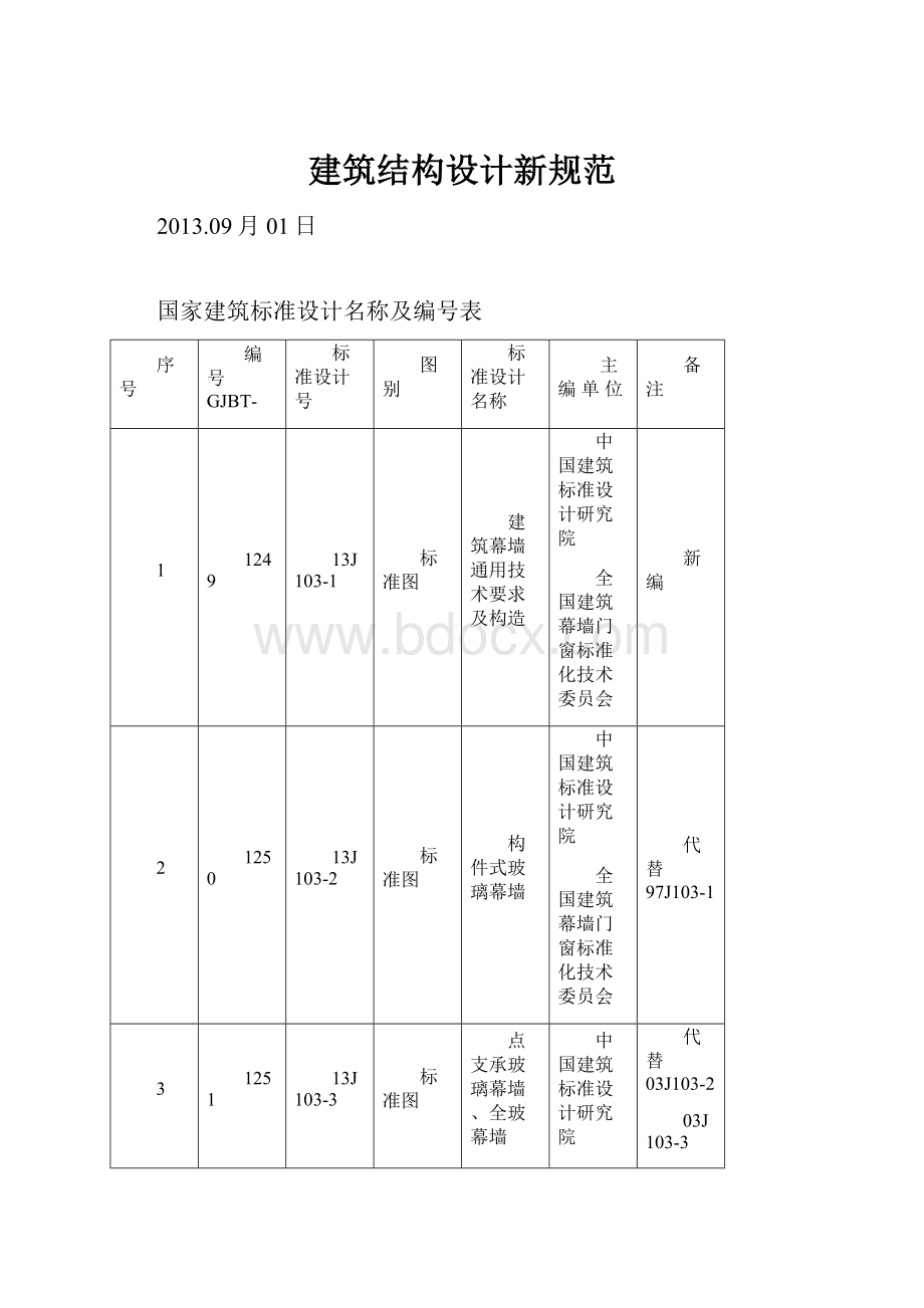 建筑结构设计新规范.docx_第1页