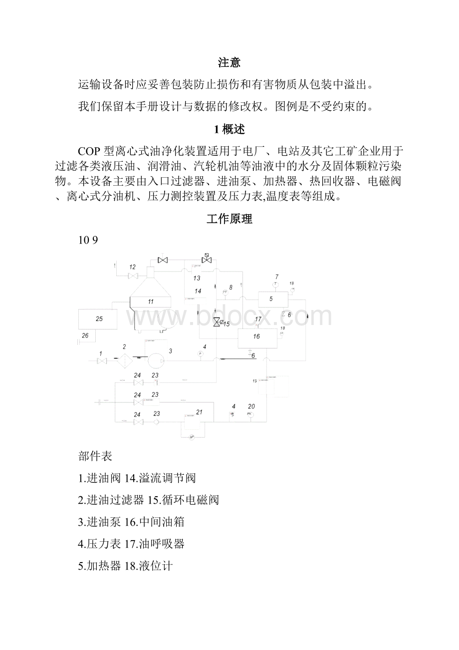 油净化装置操作维护手册使用说明书.docx_第2页