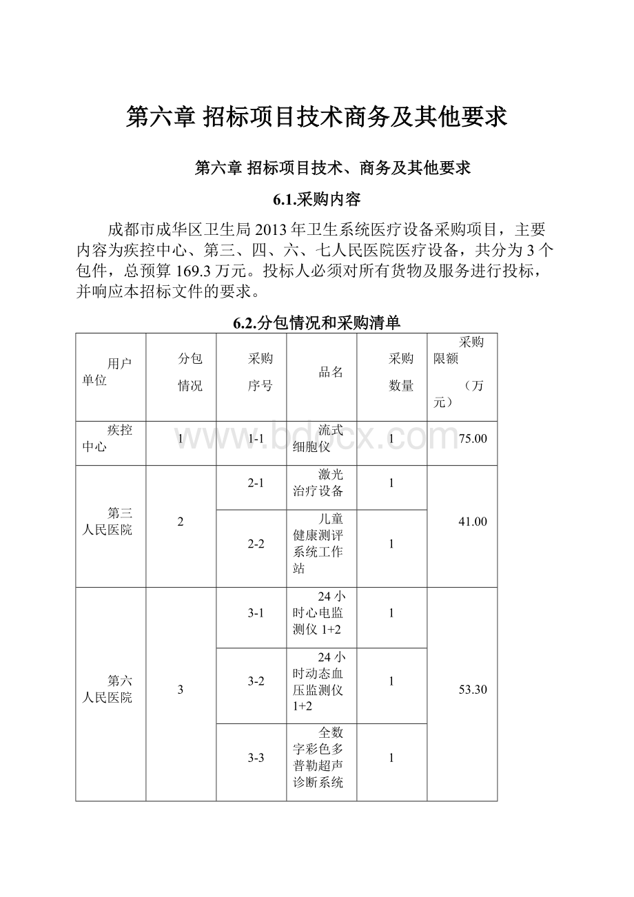 第六章 招标项目技术商务及其他要求.docx