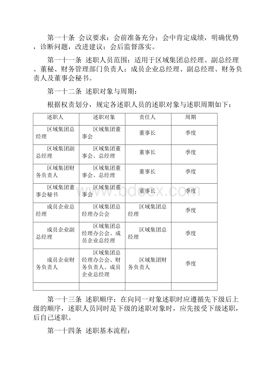 地产集团高管人员述职报告制度.docx_第3页