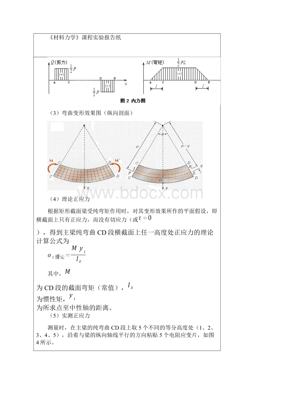 纯弯曲实验报告.docx_第2页