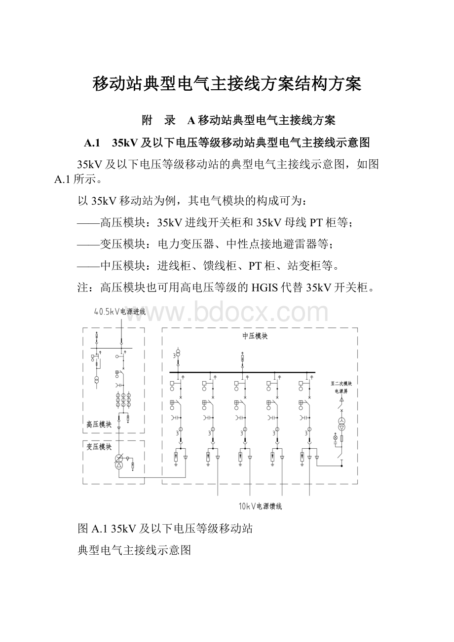 移动站典型电气主接线方案结构方案.docx_第1页