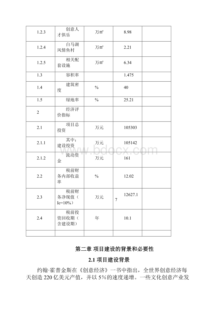 XX国家文化创意产业基地项目建设可行性研究报告.docx_第3页