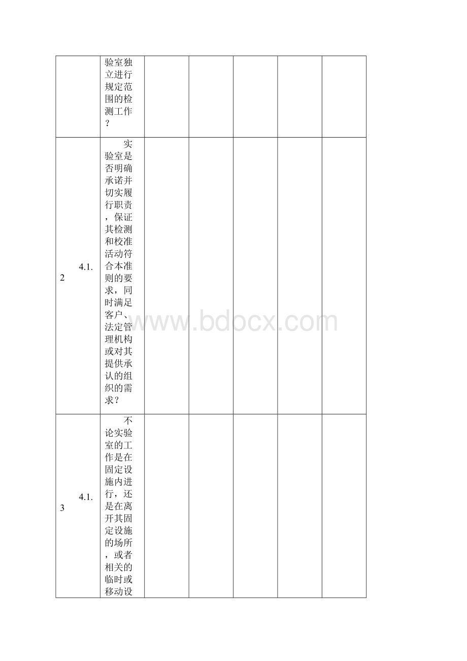 检测和校准试验室能力认可内审检查表.docx_第2页