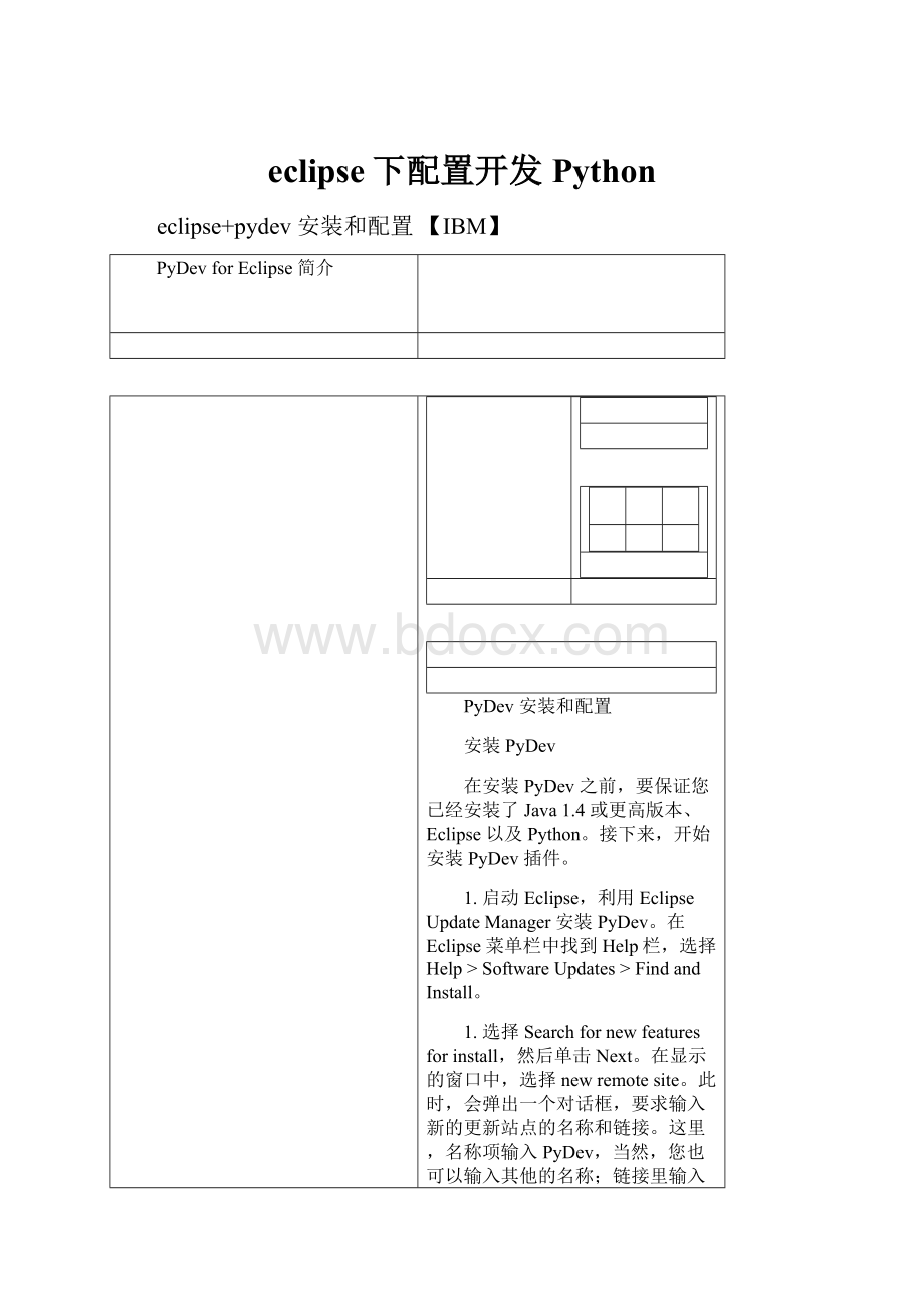 eclipse下配置开发Python.docx