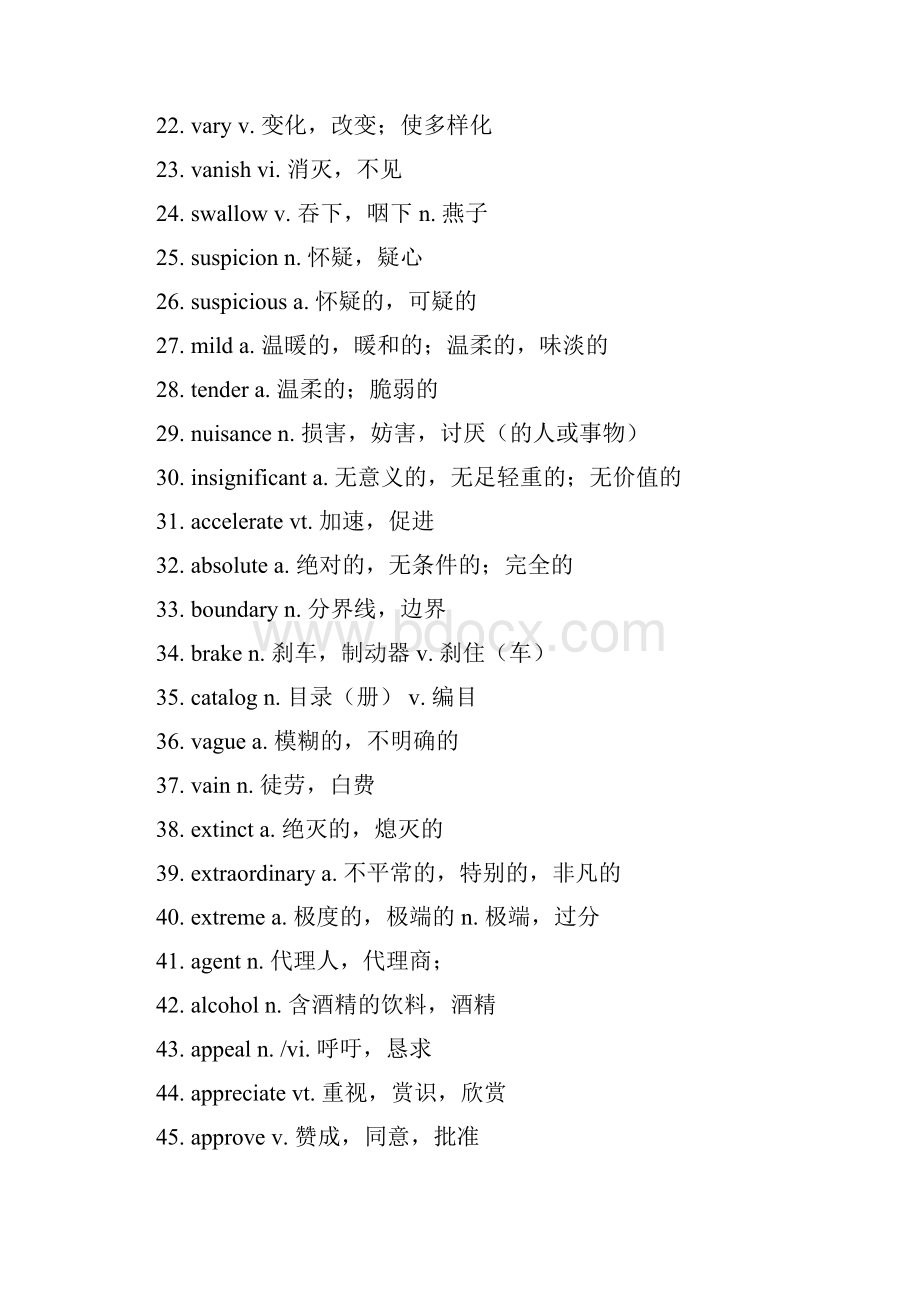 大学英语四六级出现频率较高的词汇.docx_第2页