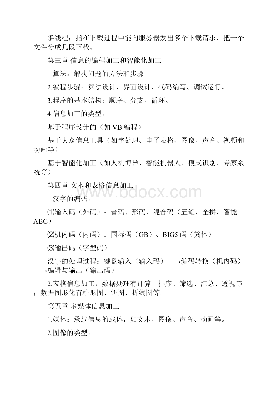 江苏省信息技术学业水平测试 试题集最新整理.docx_第3页