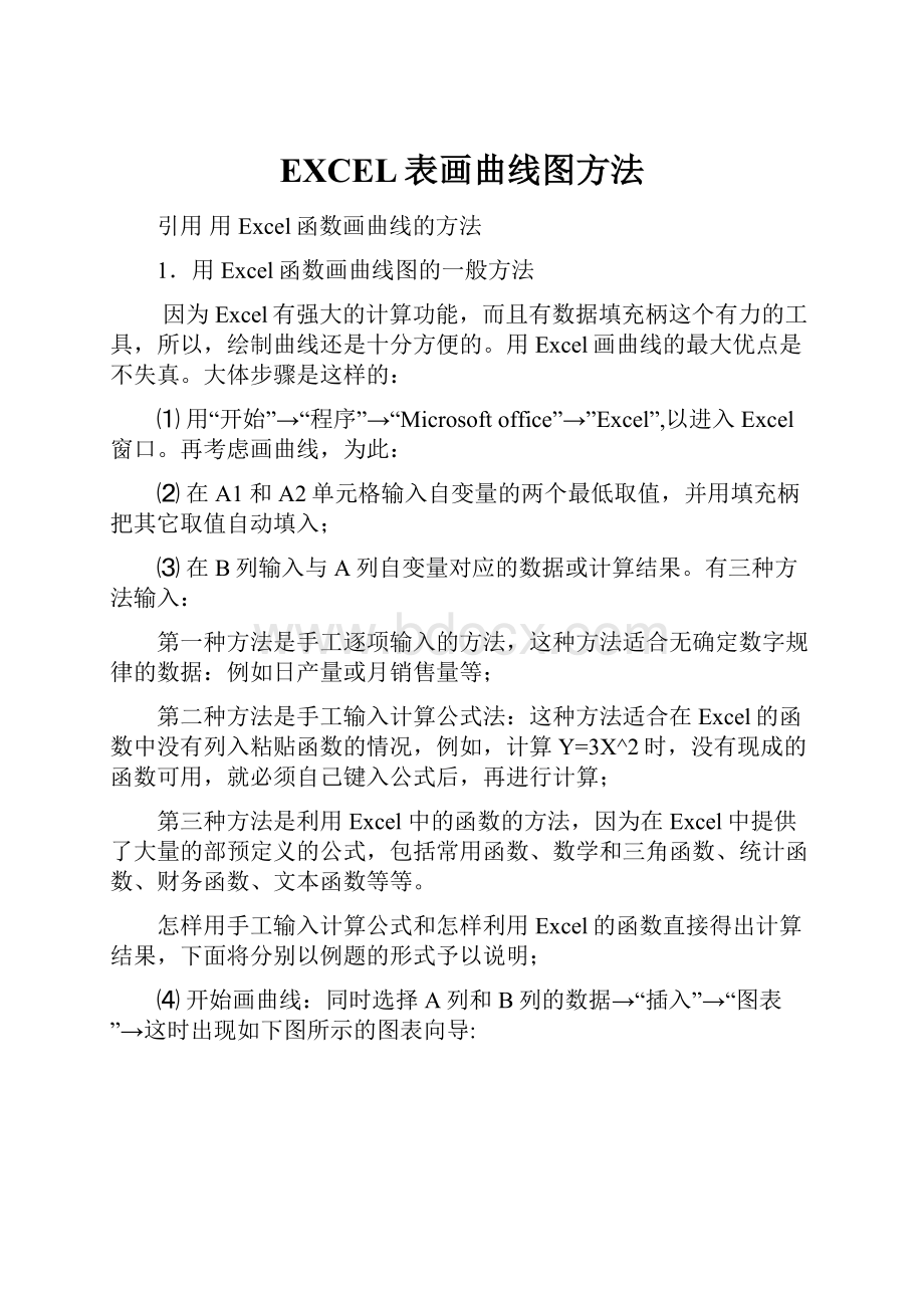 EXCEL表画曲线图方法.docx_第1页