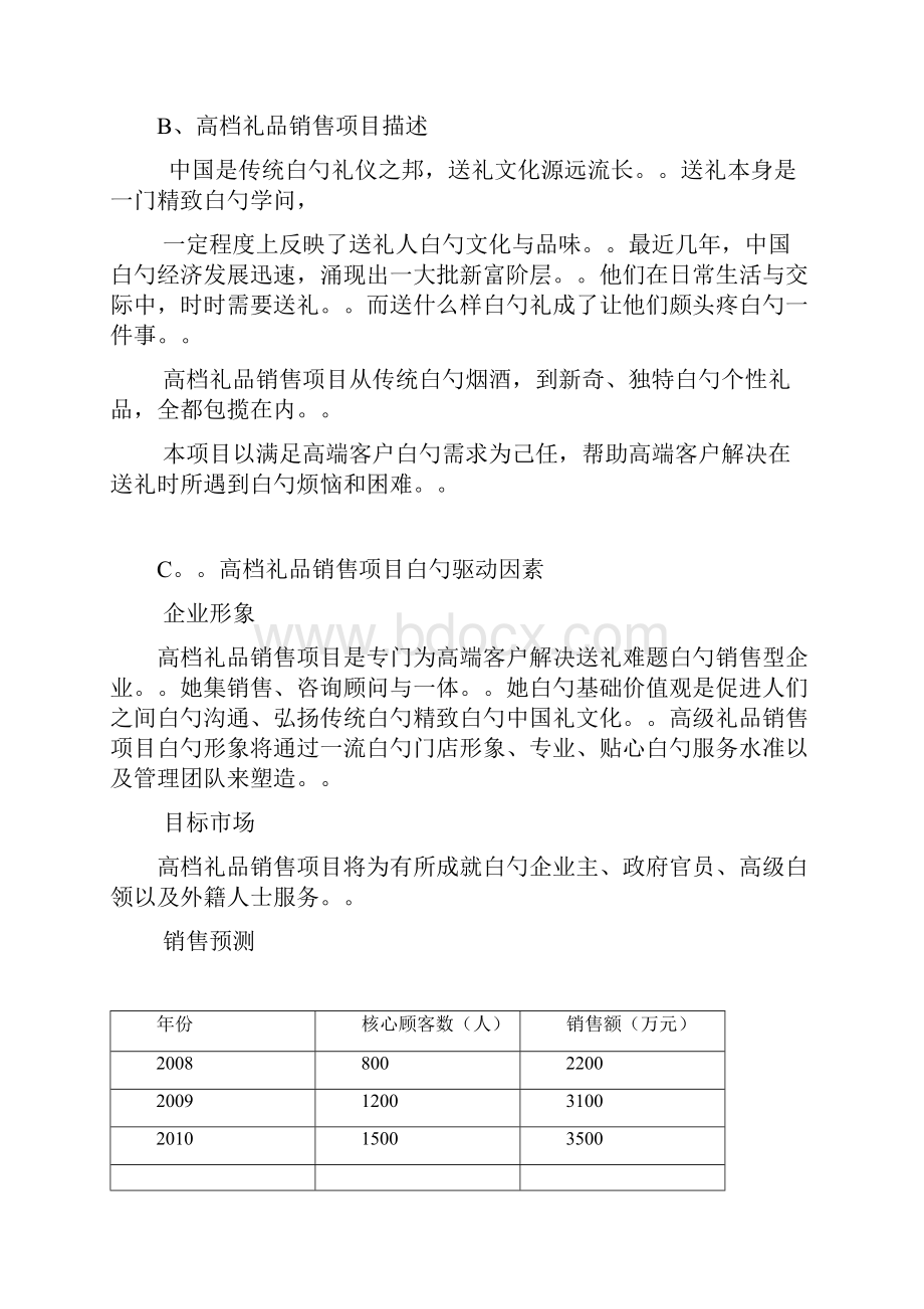 精撰XX高级定制礼品店投资经营项目商业计划书.docx_第2页