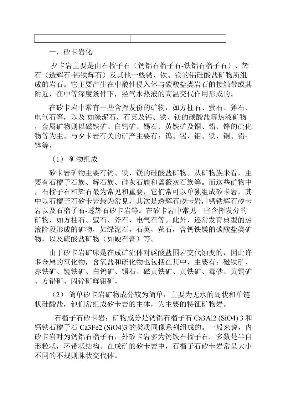 热液矿床常见围岩蚀变解读.docx_第2页