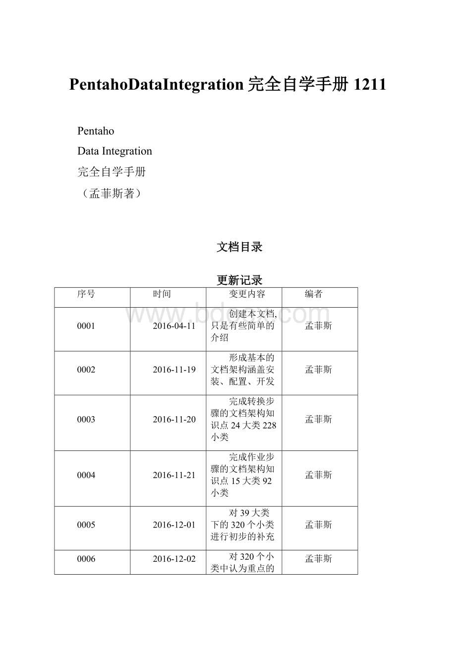 PentahoDataIntegration完全自学手册1211.docx