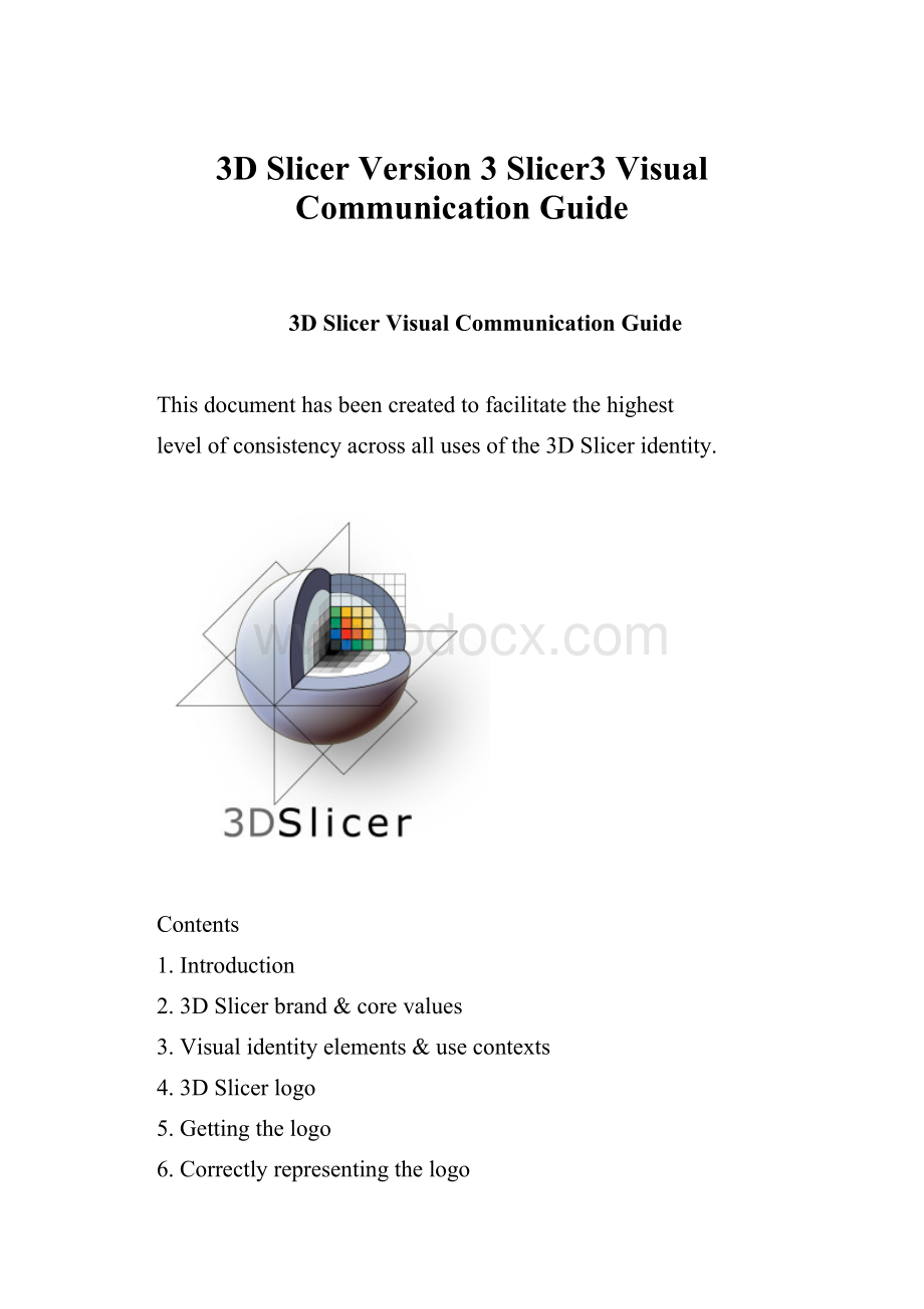 3D Slicer Version 3 Slicer3 Visual Communication Guide.docx_第1页