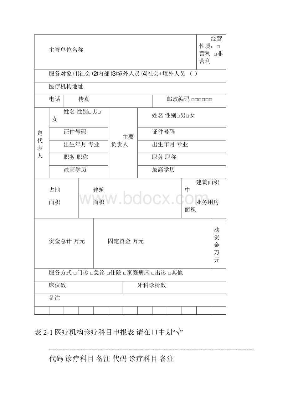 医疗机构申请执业登记注册书.docx_第2页