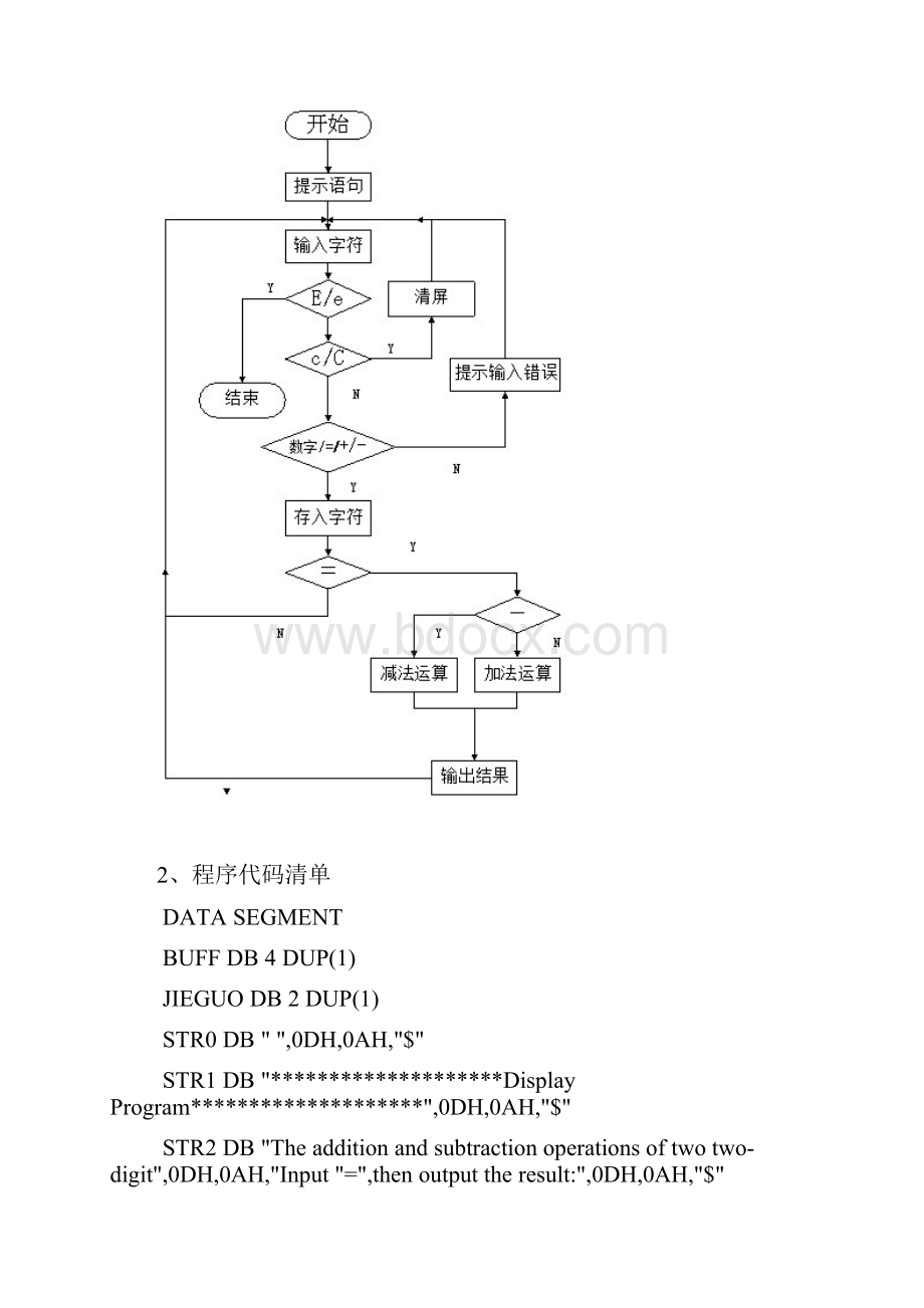 微机课程设计 简易计算器.docx_第3页