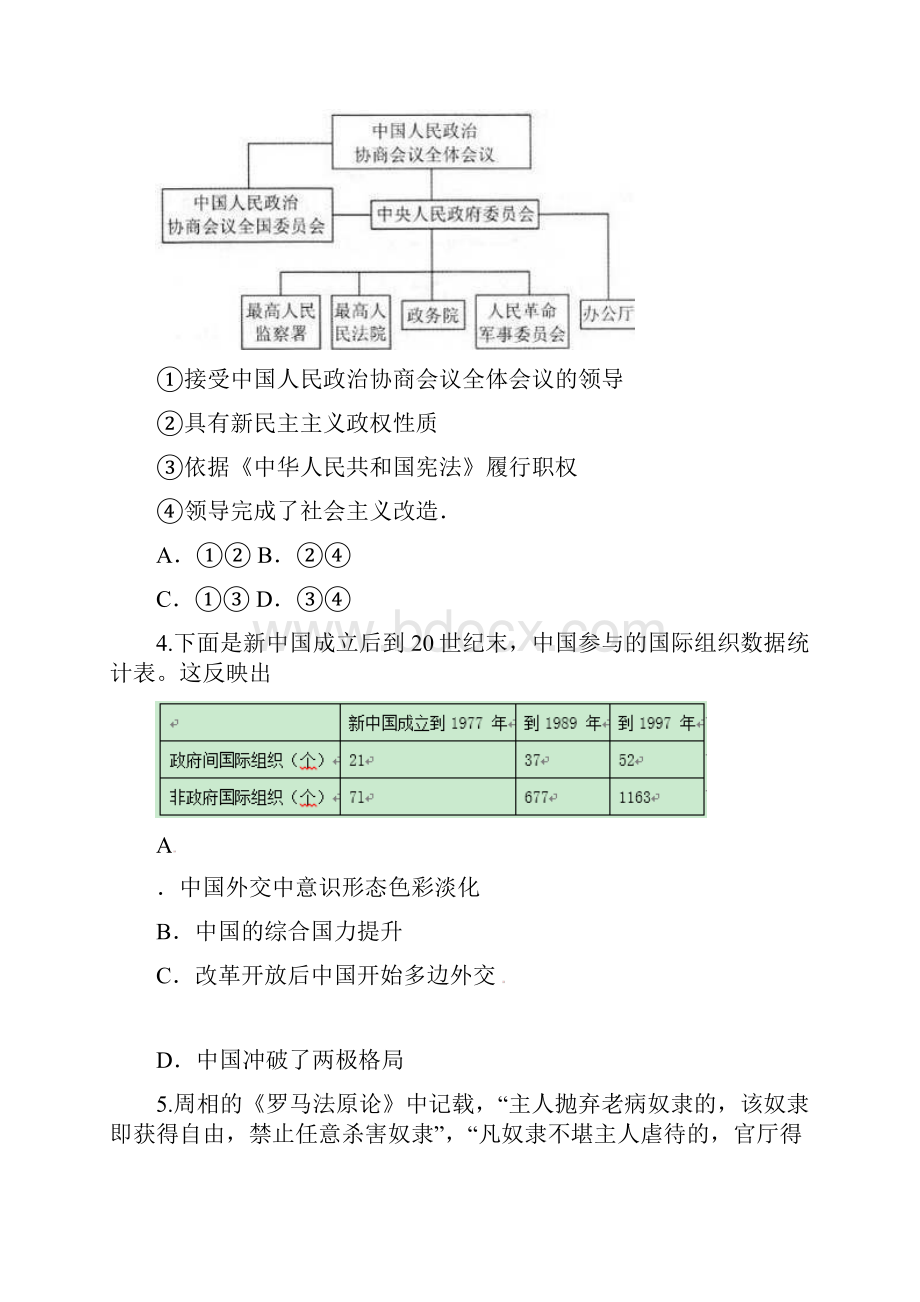 山东省枣庄市高新区17届高三历史阶段性自测试题.docx_第2页