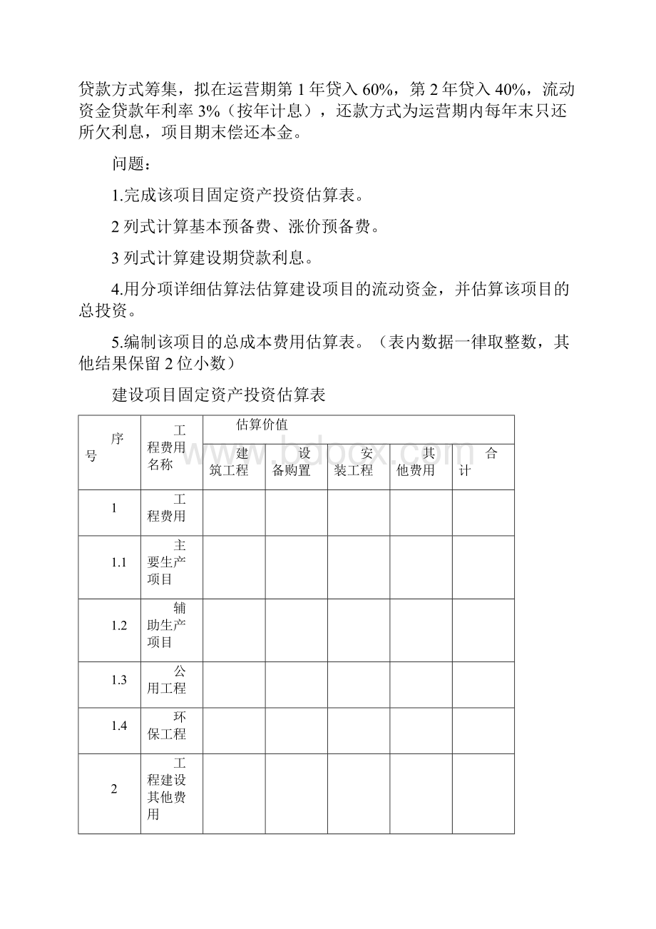 建设项目评估作业.docx_第2页