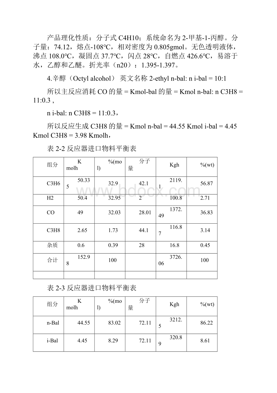 精品年产80000吨丁辛醇合成气净化及羰基合成的工艺设计毕业论文.docx_第2页