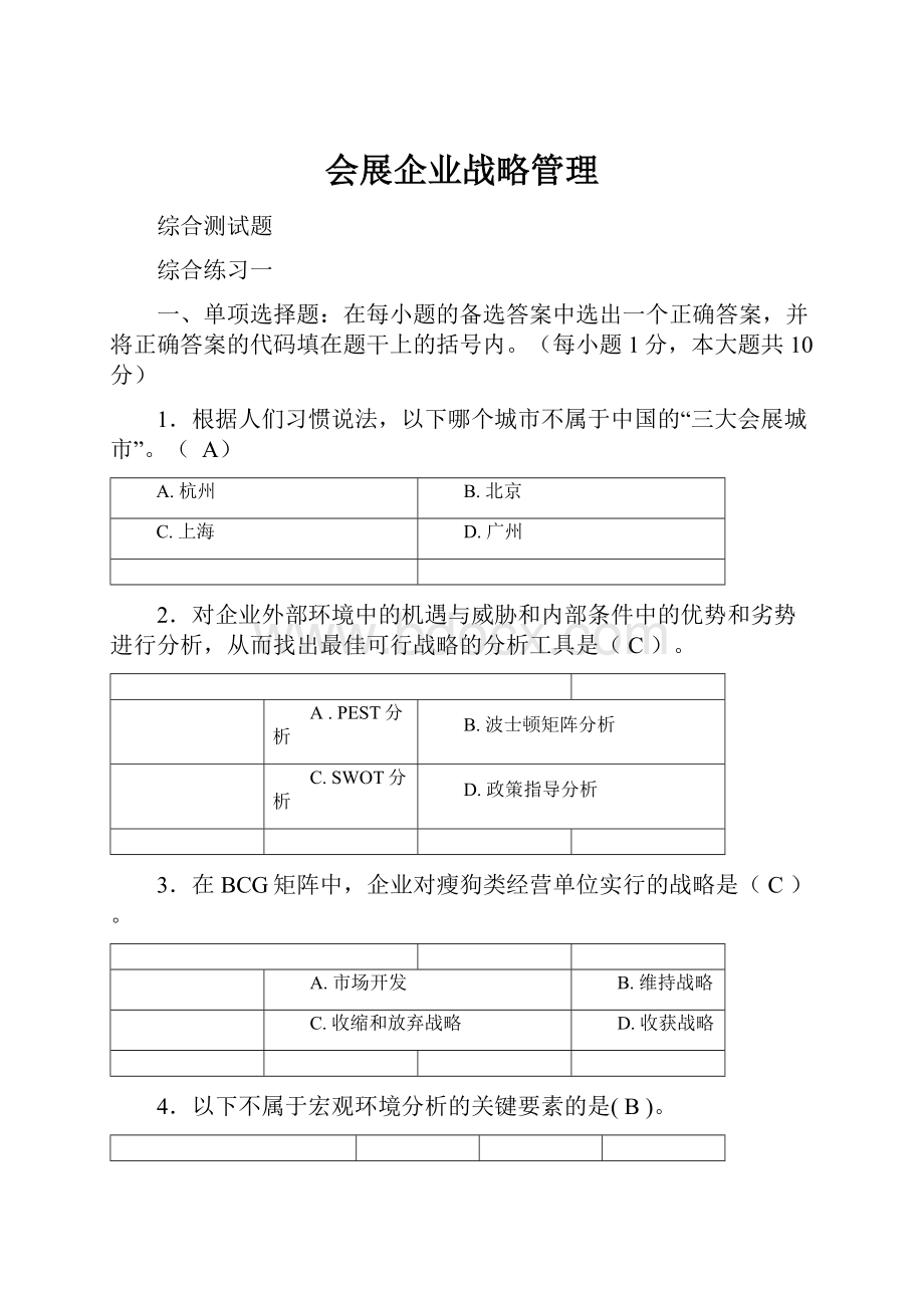 会展企业战略管理.docx