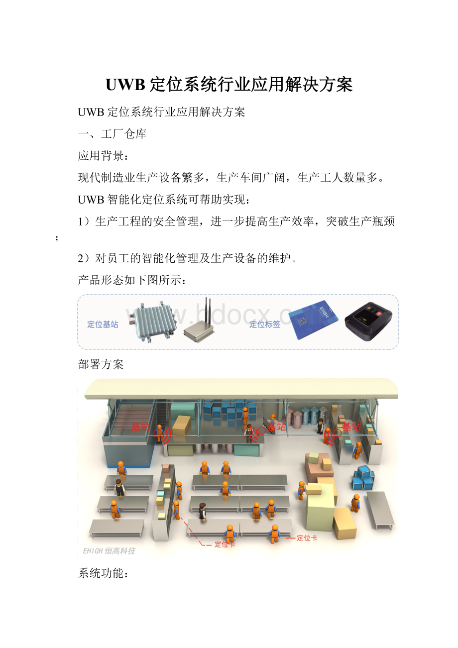 UWB定位系统行业应用解决方案.docx_第1页