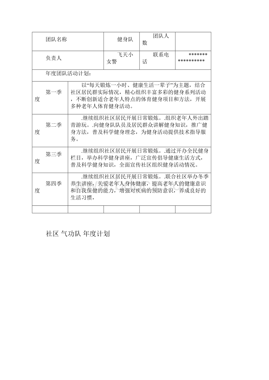 社区文体团队年度计划表.docx_第2页