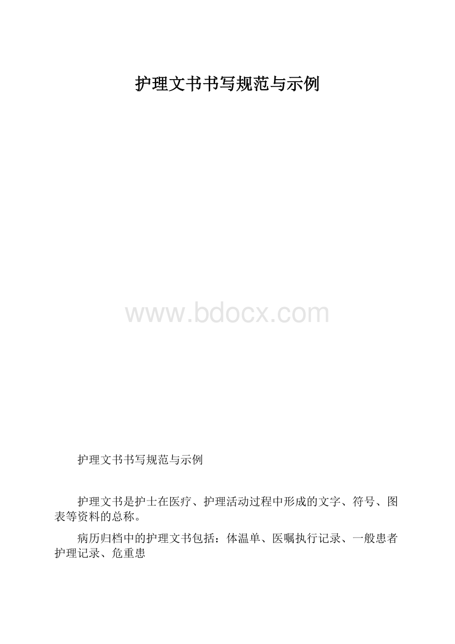 护理文书书写规范与示例.docx