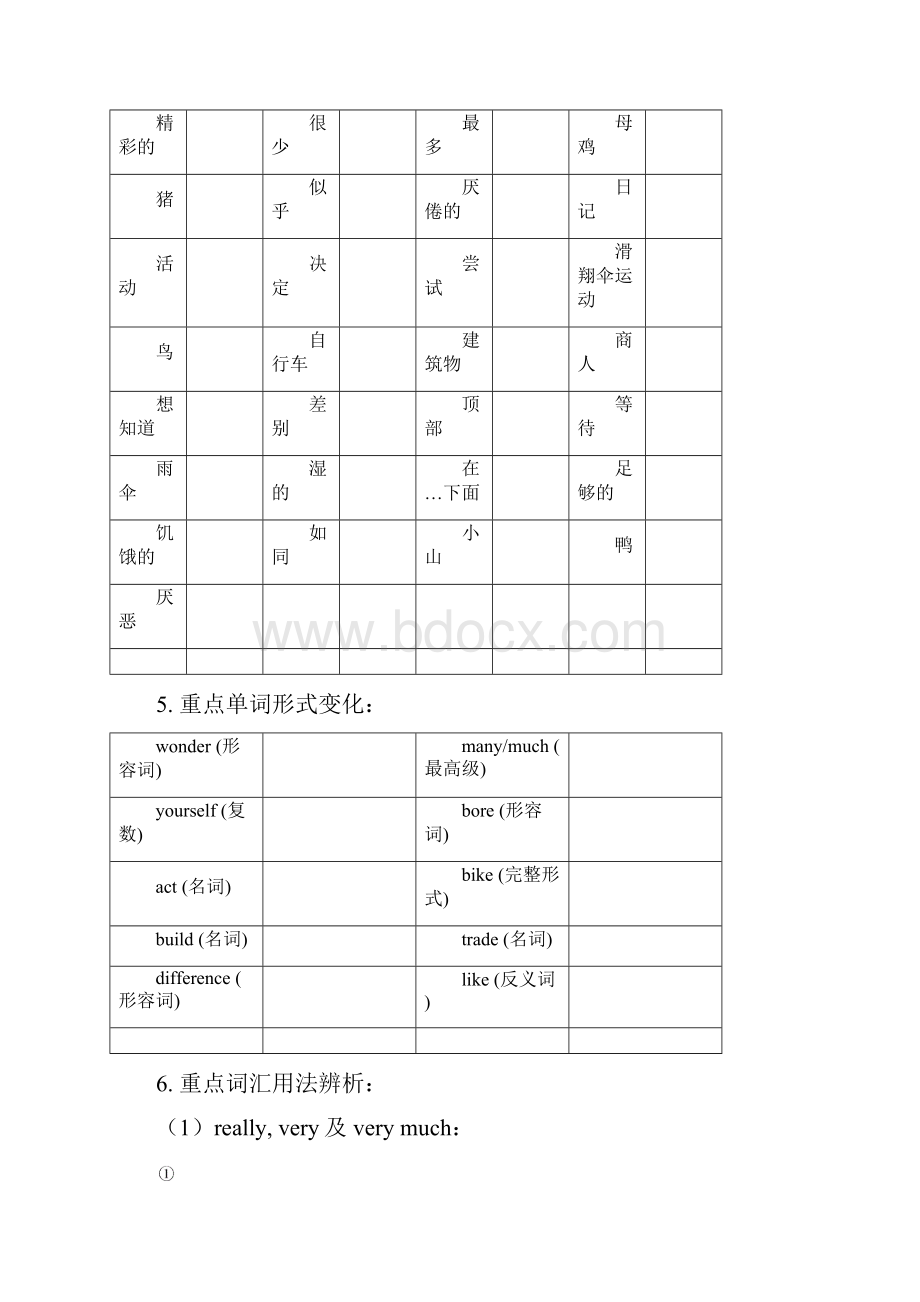 人教版八年级英语上单元辅导材料与巩固练习Unit One.docx_第2页