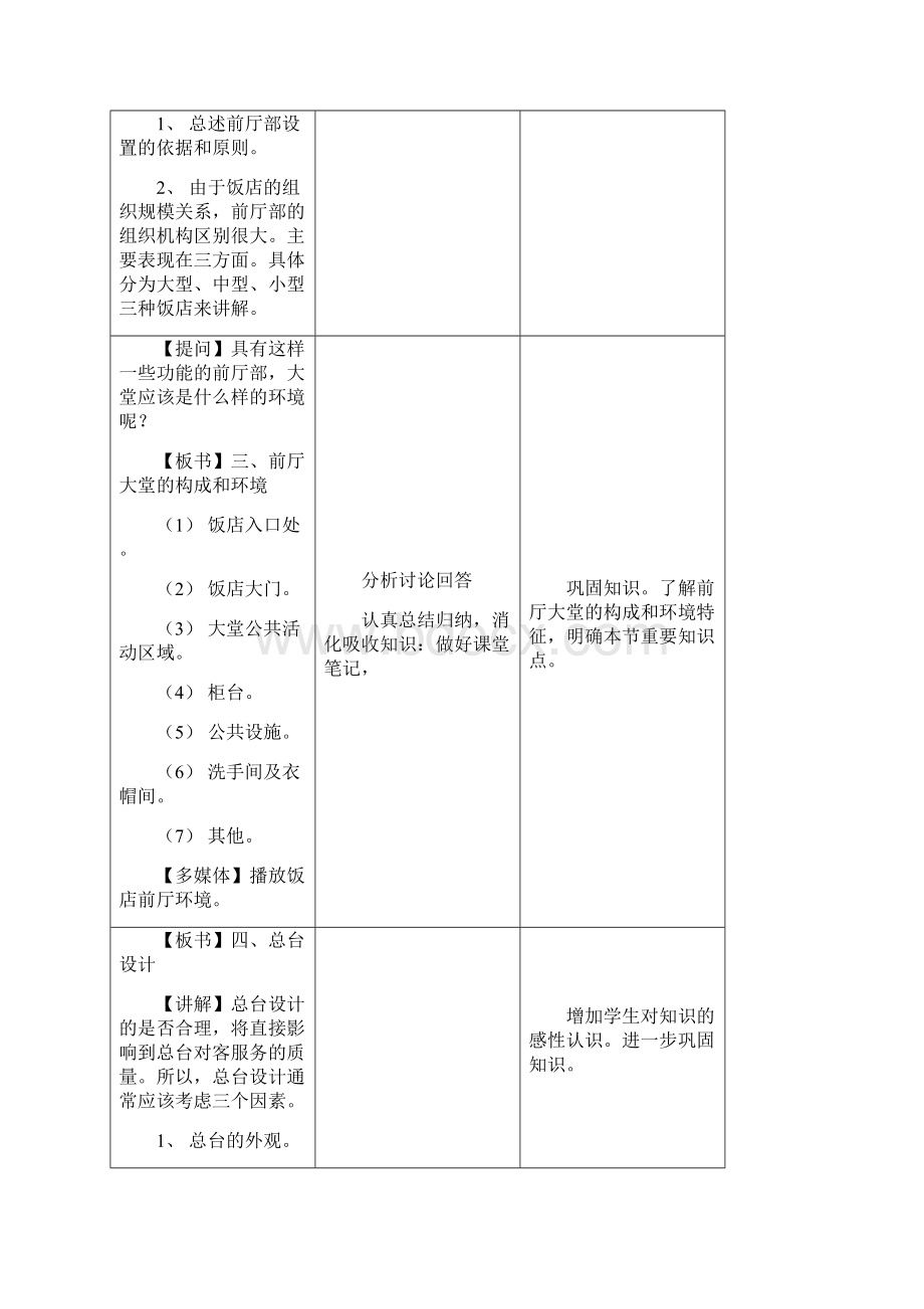 1前厅服务与管理系统教案设计.docx_第3页