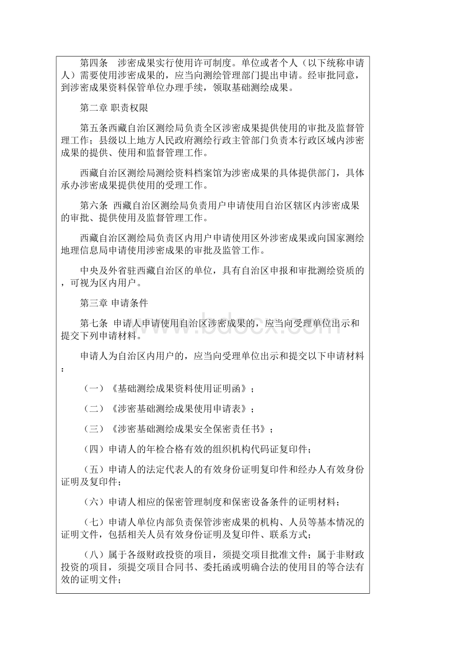 西藏自治区涉密测绘成果提供使用管理办法定稿.docx_第2页