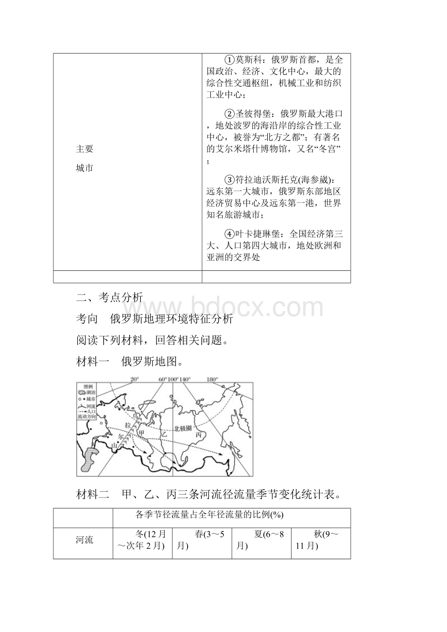 届高三地理复习讲解俄罗斯.docx_第3页