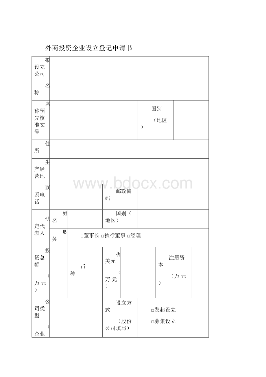 4外商投资企业设立登记申请书.docx_第3页