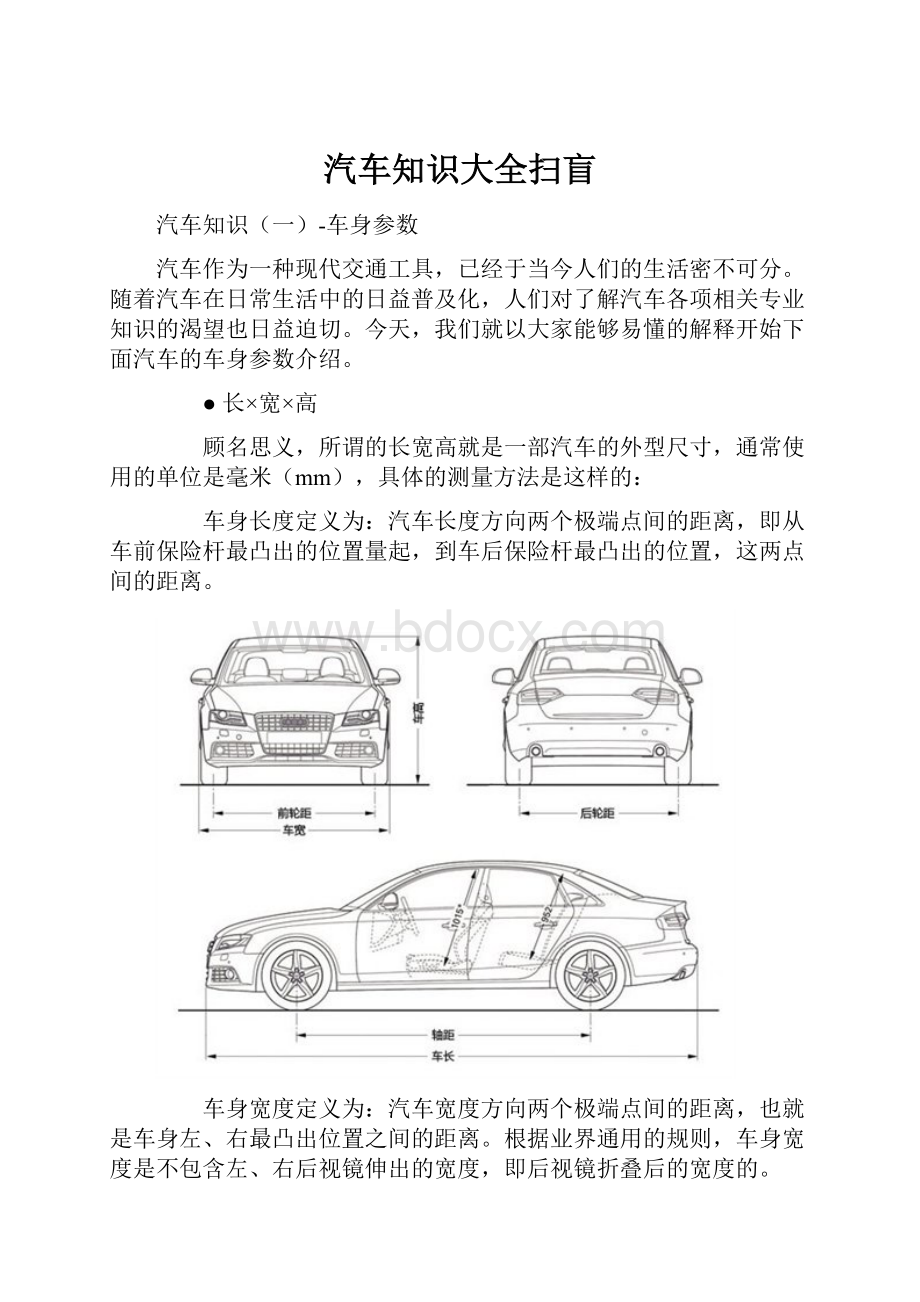 汽车知识大全扫盲.docx_第1页