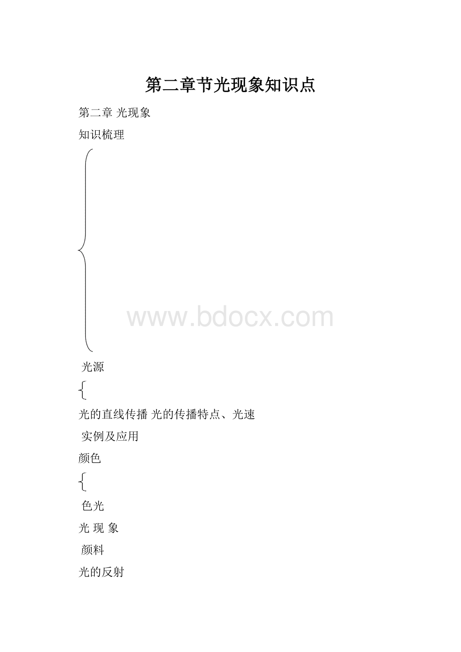 第二章节光现象知识点.docx