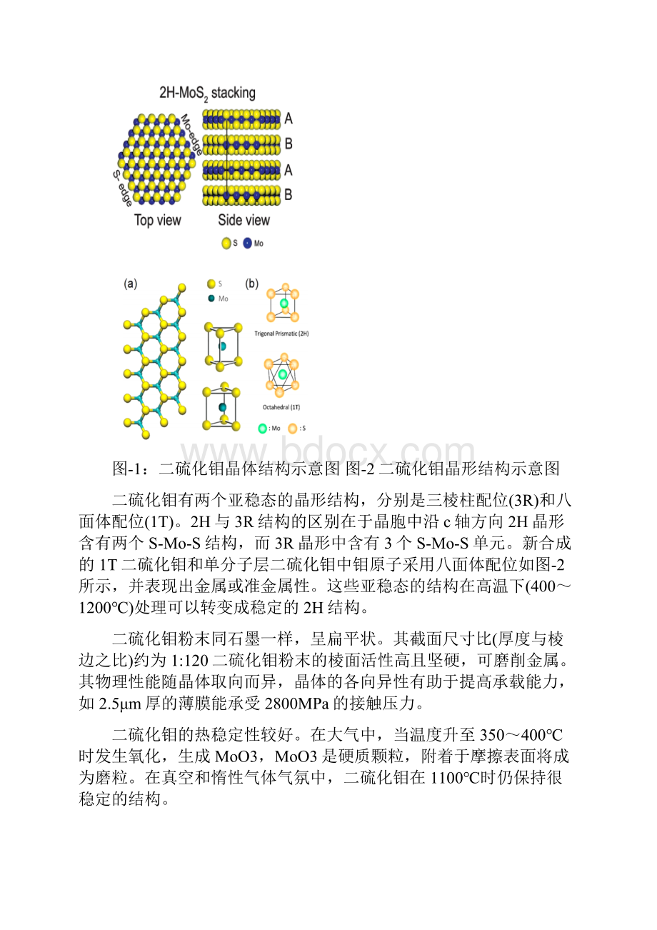 二硫化钼聚乙烯醇纳米复合材料的制备及性能研究.docx_第2页