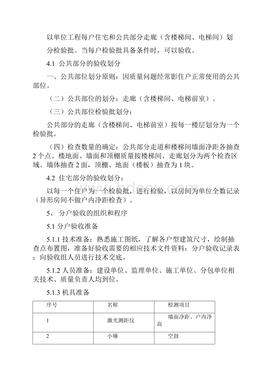 精装修分户验收方案精装单项不含土建doc.docx_第2页