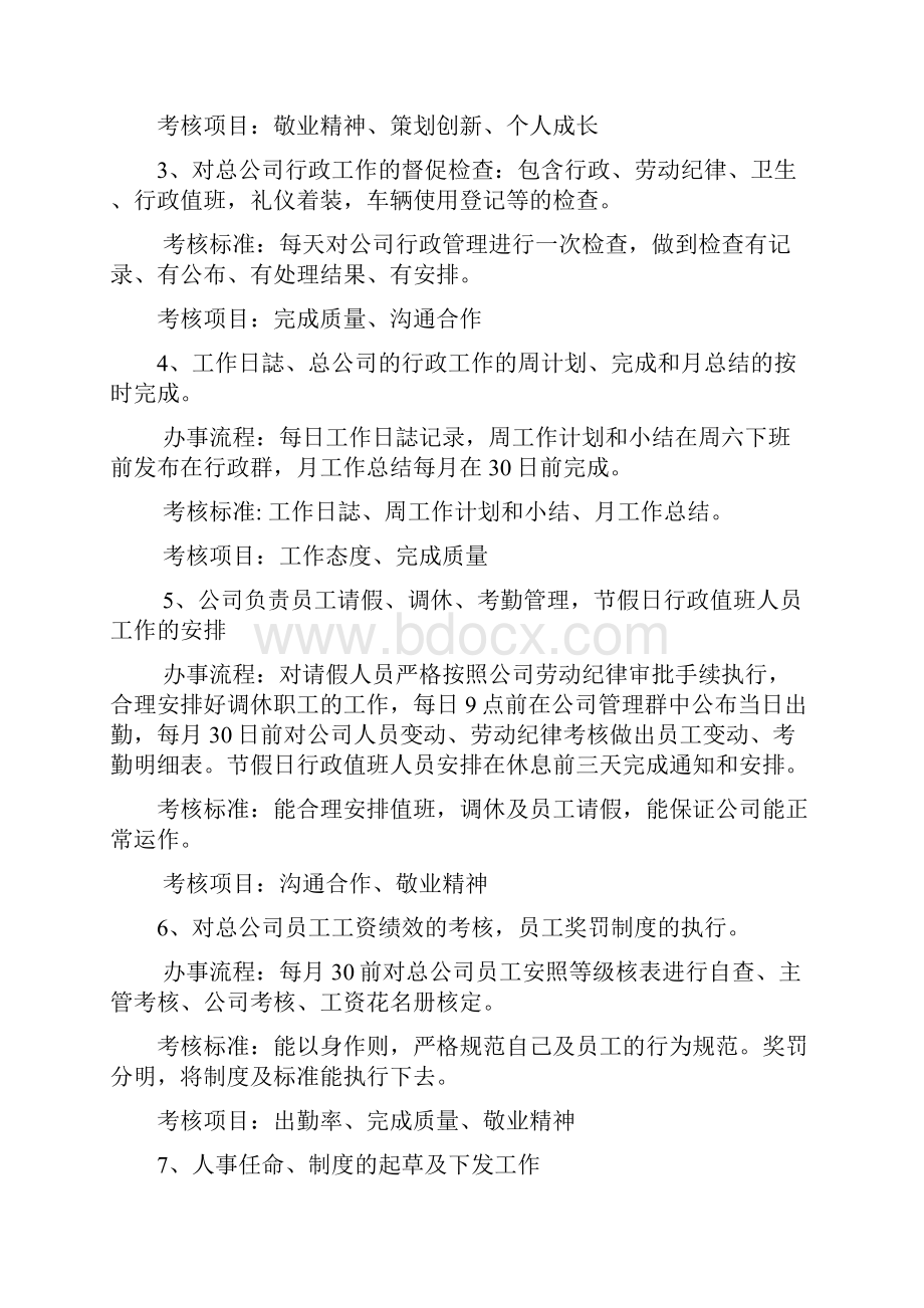 行政岗位职责考核标准流程doc.docx_第2页