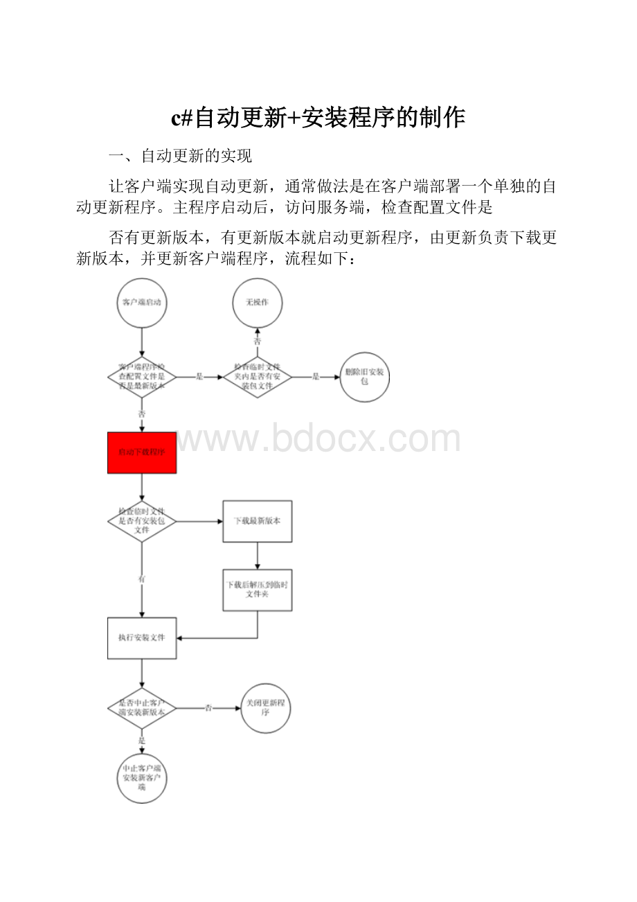 c#自动更新+安装程序的制作.docx_第1页