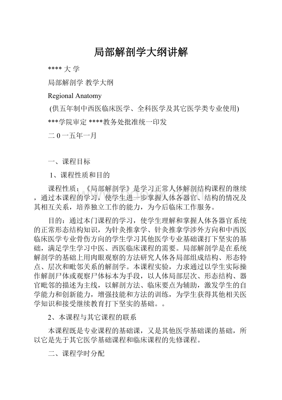 局部解剖学大纲讲解.docx_第1页