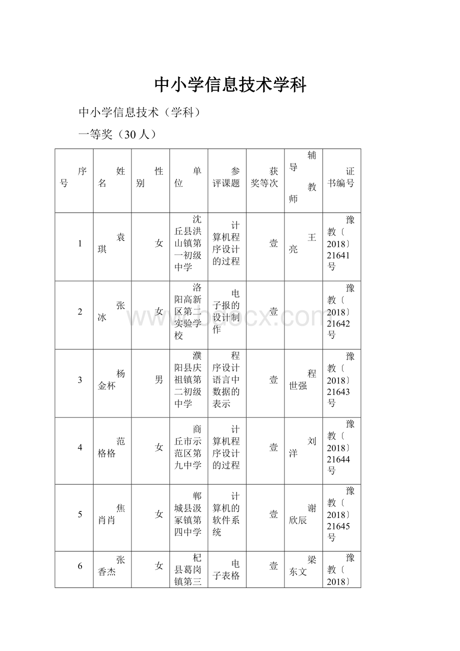 中小学信息技术学科.docx