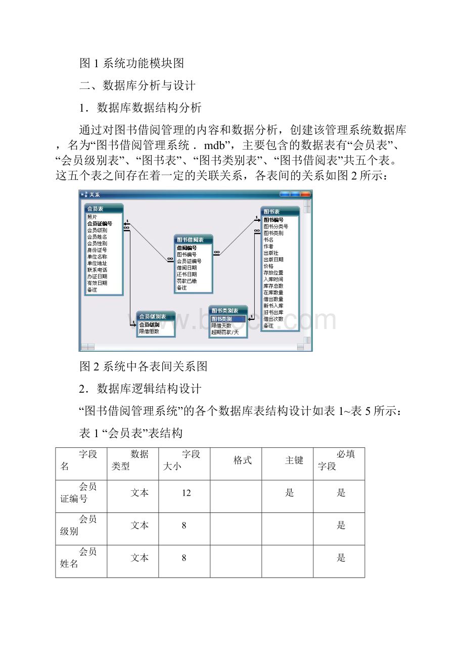 Access应用实例图书借阅管理系统方案.docx_第3页