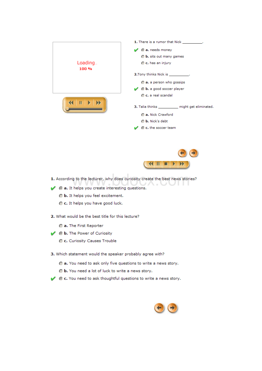 朗文交互英语第三级Level 3 Test答案.docx_第2页