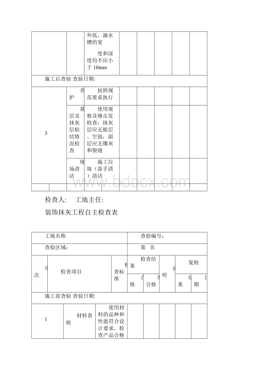 装饰工程自主检查表doc.docx_第3页