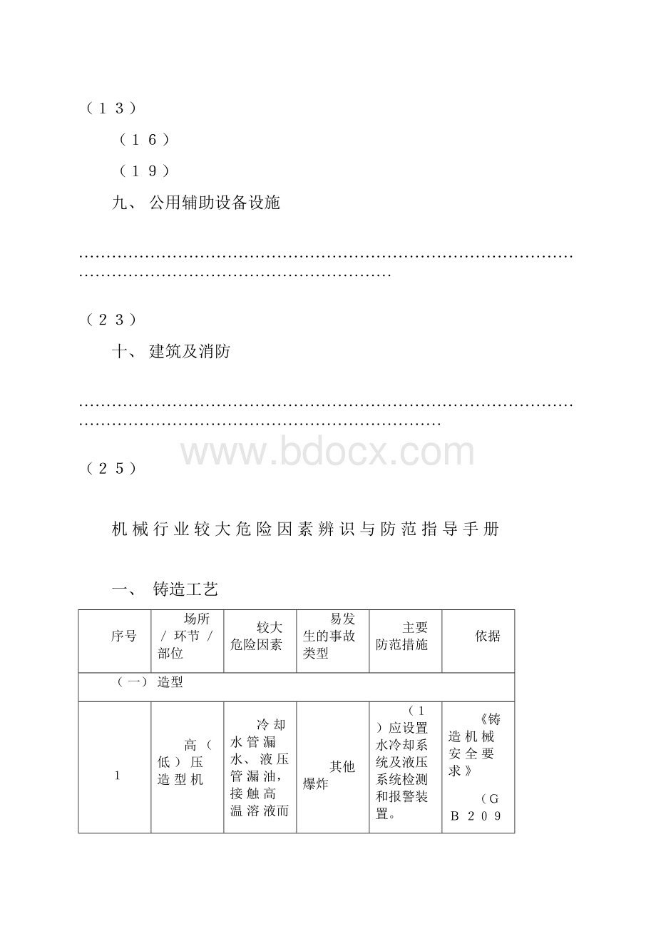 机械行业较大危险因素辨识和防范指导手册范本.docx_第3页