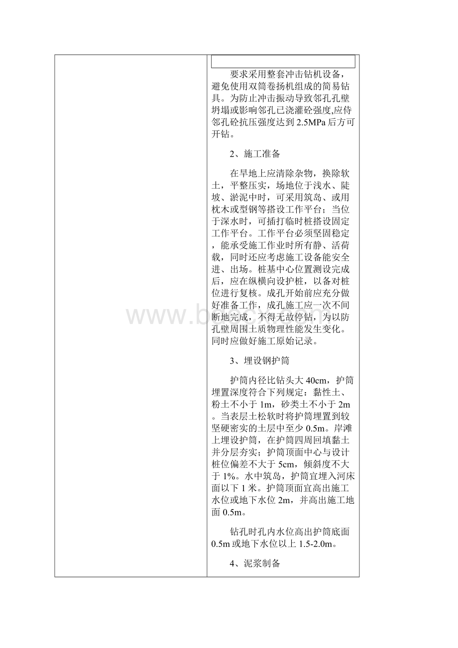 冲击式钻孔桩技术交底记录.docx_第3页