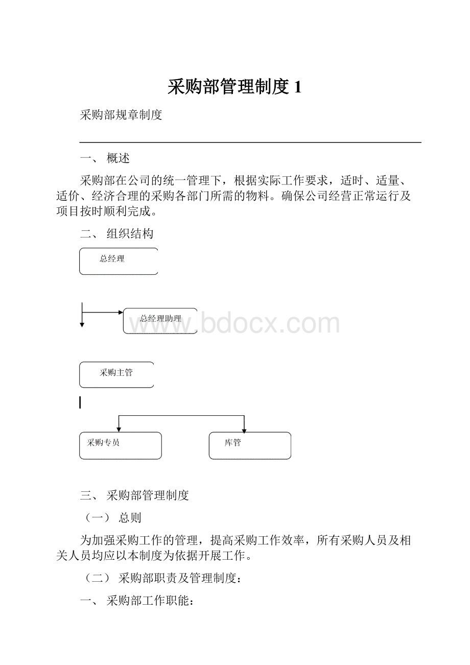 采购部管理制度1.docx